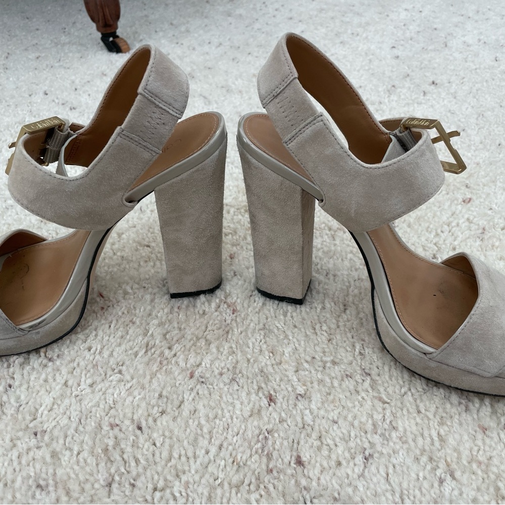 Anne Klein suede shoes.